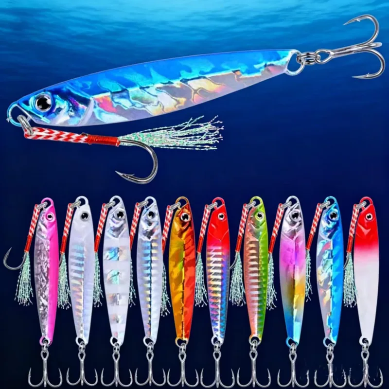 Fishing Equipment Deals - 10pcs Metal Jig 7g 10g 14g
