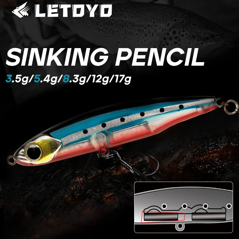 Fishing Equipment Deals - LETOYO Sinking Pencil 17g 12g-3.5g Artificial
