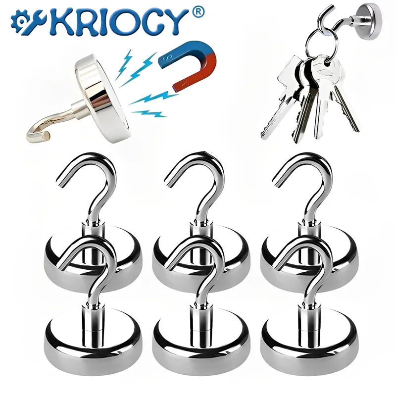 Fishing Equipment Holder - Strong Powerful Round Neodymium Magnet Hook