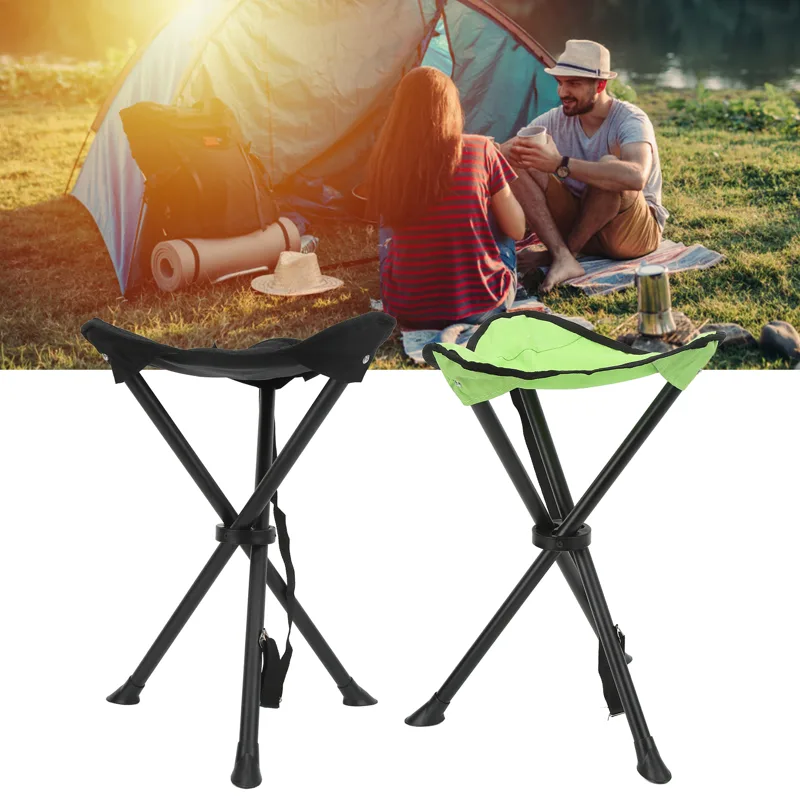Fishing Equipment Net - Folding Tripod Stool 600D Oxford Cloth