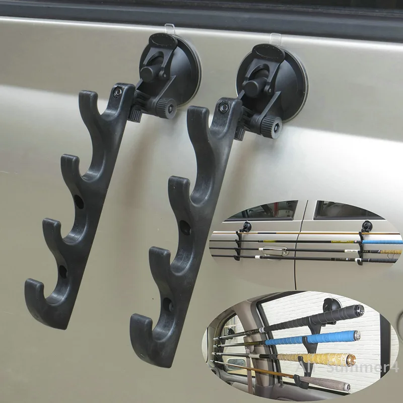 Fishing Equipment Holder - Suction Cup Fishing Rod Bracket Car