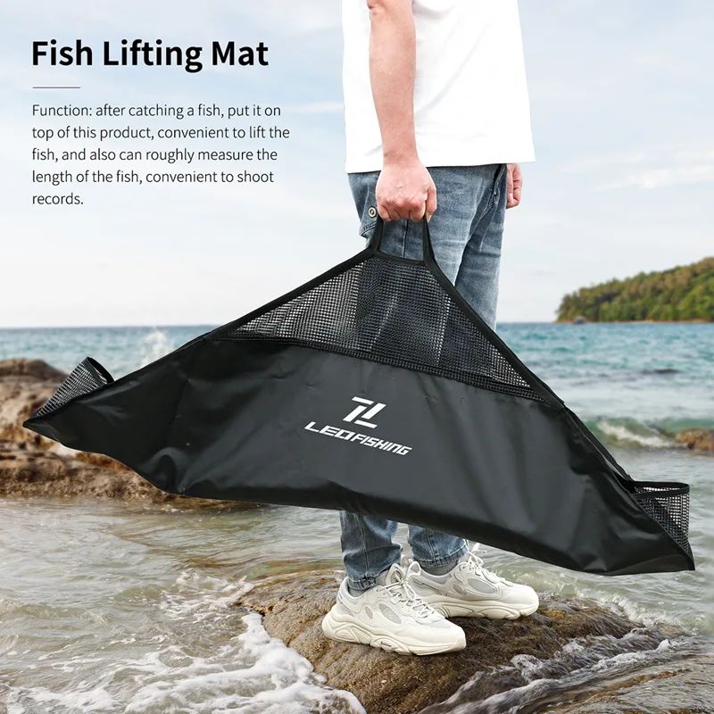 Fishing Equipment Stores - Black PVC Fishing Landing Mat 120cm