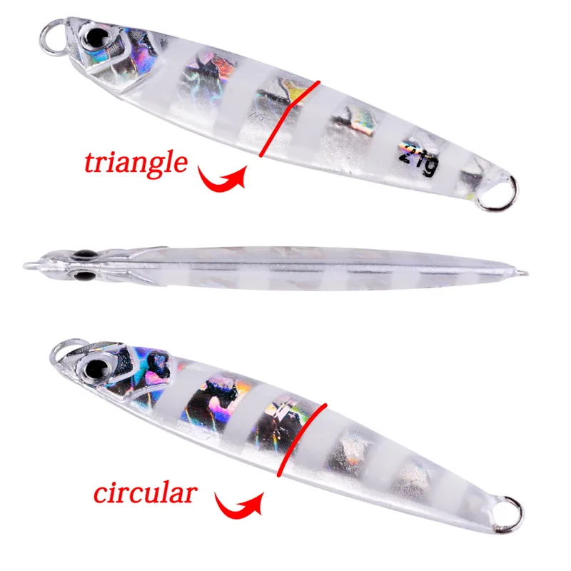 10pcs Metal Jig 7g 10g 14g 17g - Fishing Equipment Deals 评论和价格