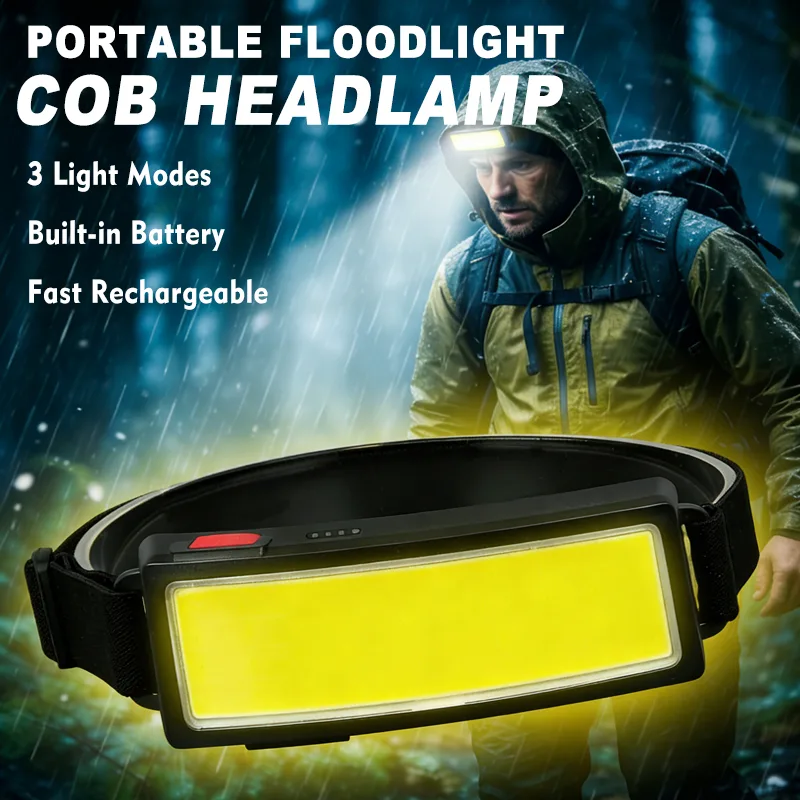Powerful COB LED Headlamp 4 Li - Fishing Headlamp 评论和价格