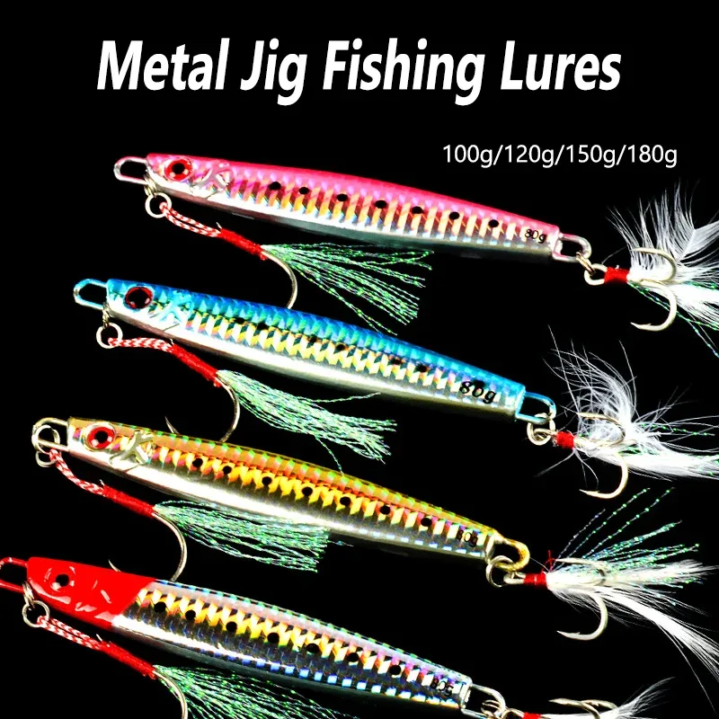 Metal Jig 100g 120g 150g 180g  - Fishing Equipment Deals 评论和价格
