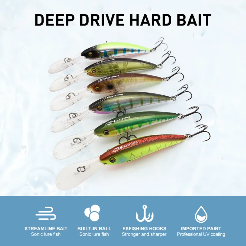 ESFISHING Fishing Lure Wobbler - Fishing Equipment Ebay 评论和价格