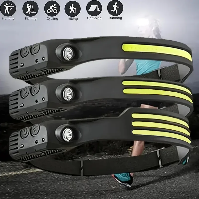 LED Sensor Headlamp Built-in B - Fishing Headlamp 评论和价格