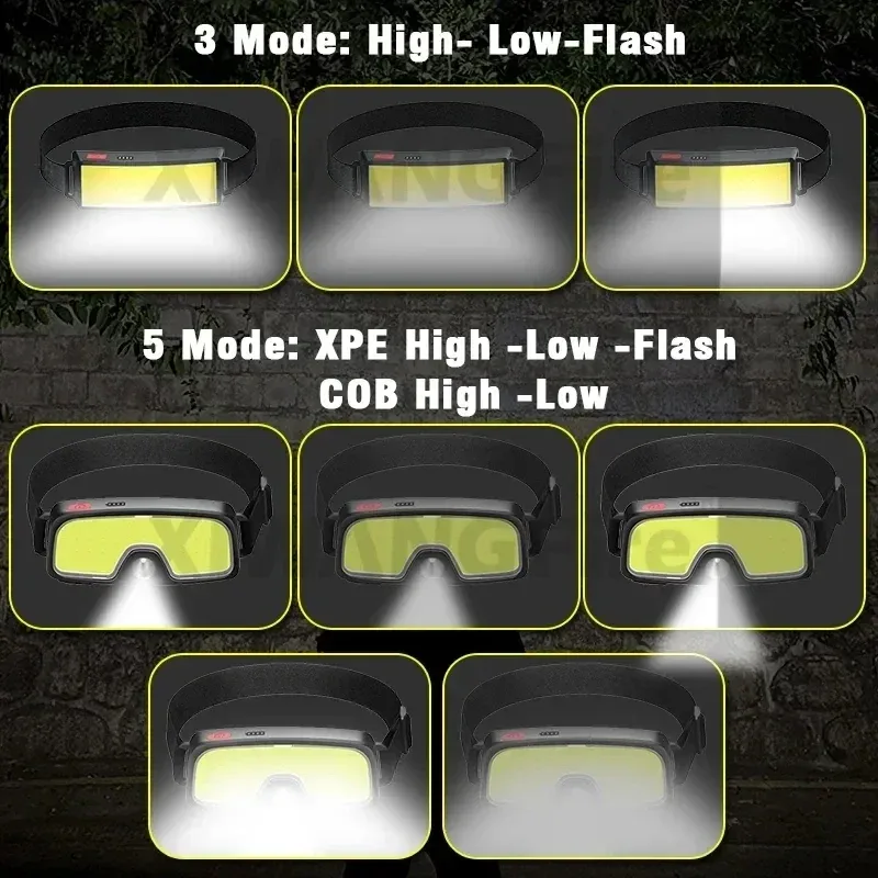 Powerful COB LED Headlamp Type - Fishing Headlamp 评论和价格