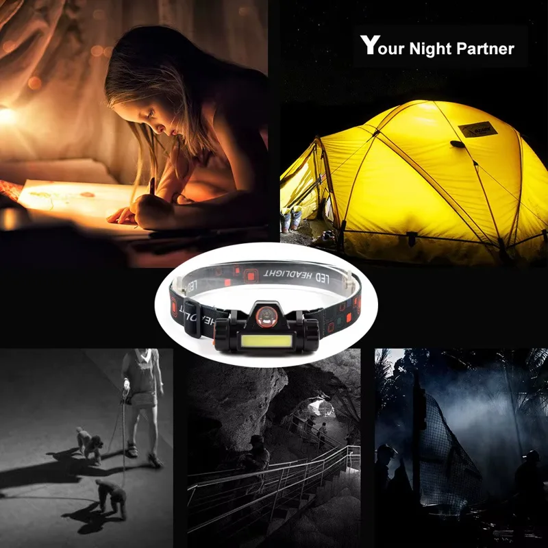 LED headlights, outdoor cob ch - Fishing Headlamp 评论和价格