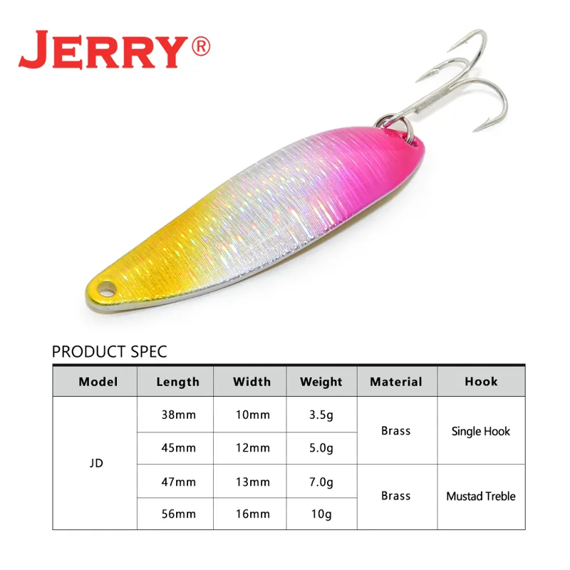 Jerry JD Artificial Spoon Lure - Fishing Equipment Deals 评论和价格