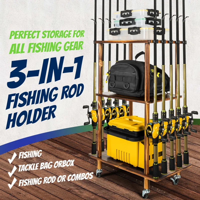 Fishing Rod Holders for Garage - Fishing Equipment Holder 评论和价格